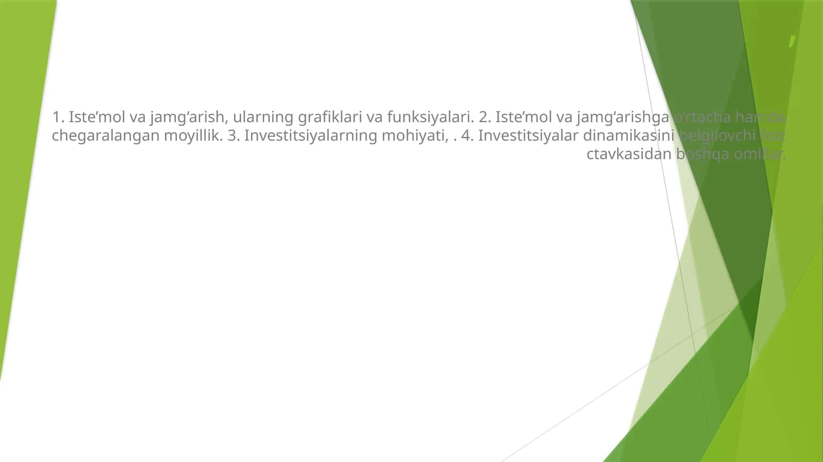 Investitsiyalar Dinamikasi
