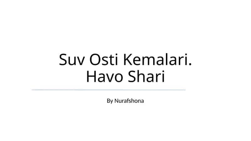 Suv Osti Kemalari