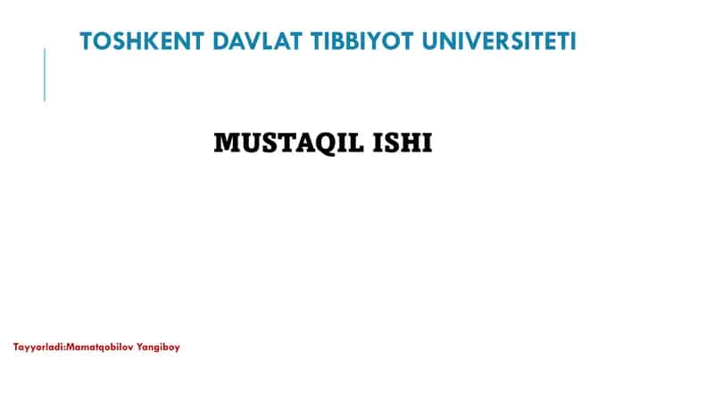 Jigar kasalliklari haqida ma'lumot.
