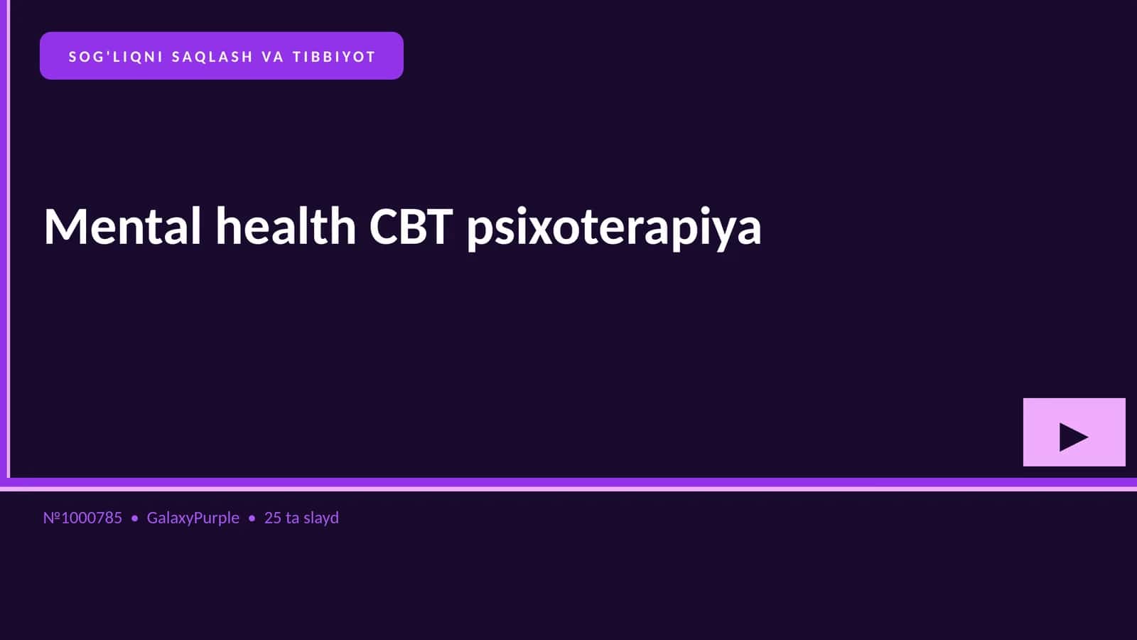 Mental health CBT psixoterapiya