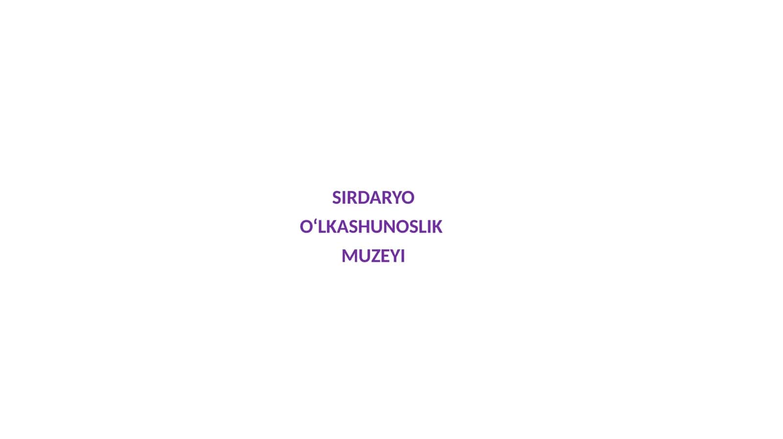 Sirdaryo o‘lkashunoslik muzeyi