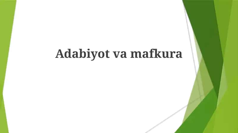 Adabiyotvamafkura