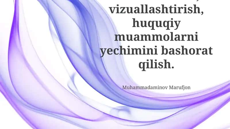 Statistik tahlil, vizuallashtirish, huquqiy muammolarni yechimini bashorat qilish
