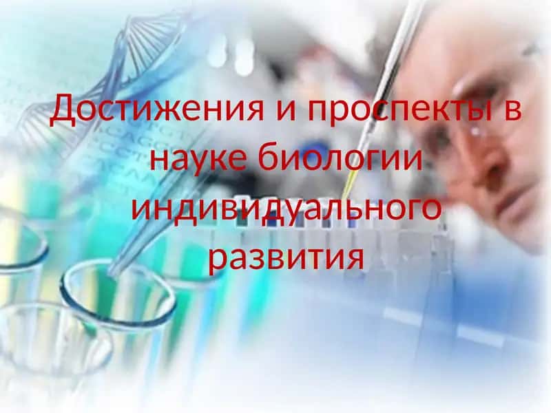 Биология индивидуального развития