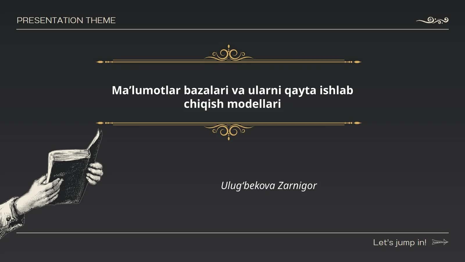 Ma'lumotlar bazalari va ularni qayta ishlab chiqish modellari