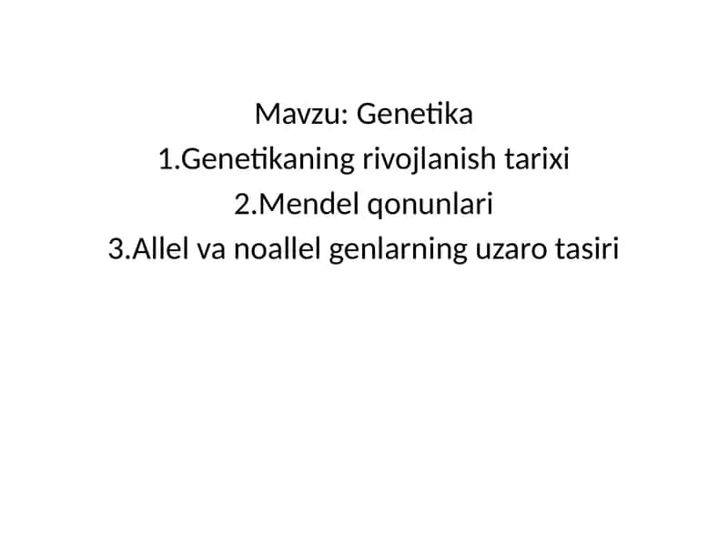 Genetika