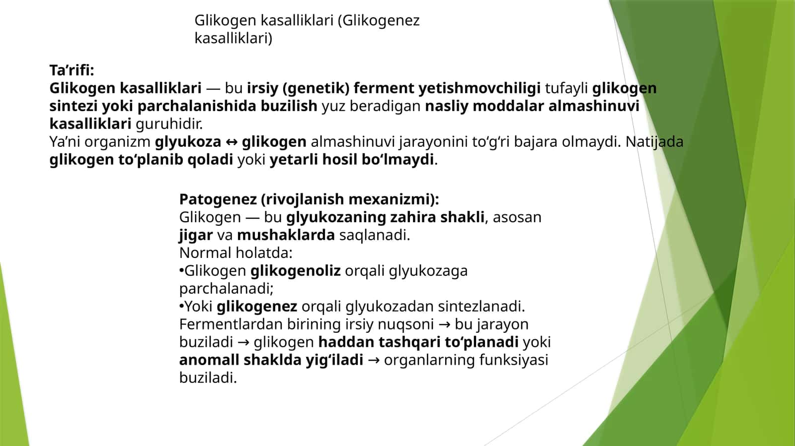 Glikogenkasalliklari