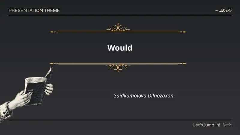 Would as Past of Will
