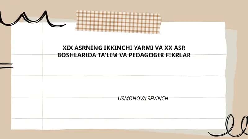Usul-i jadid ta'lim tizimi va uning pedagogik tamoyillari