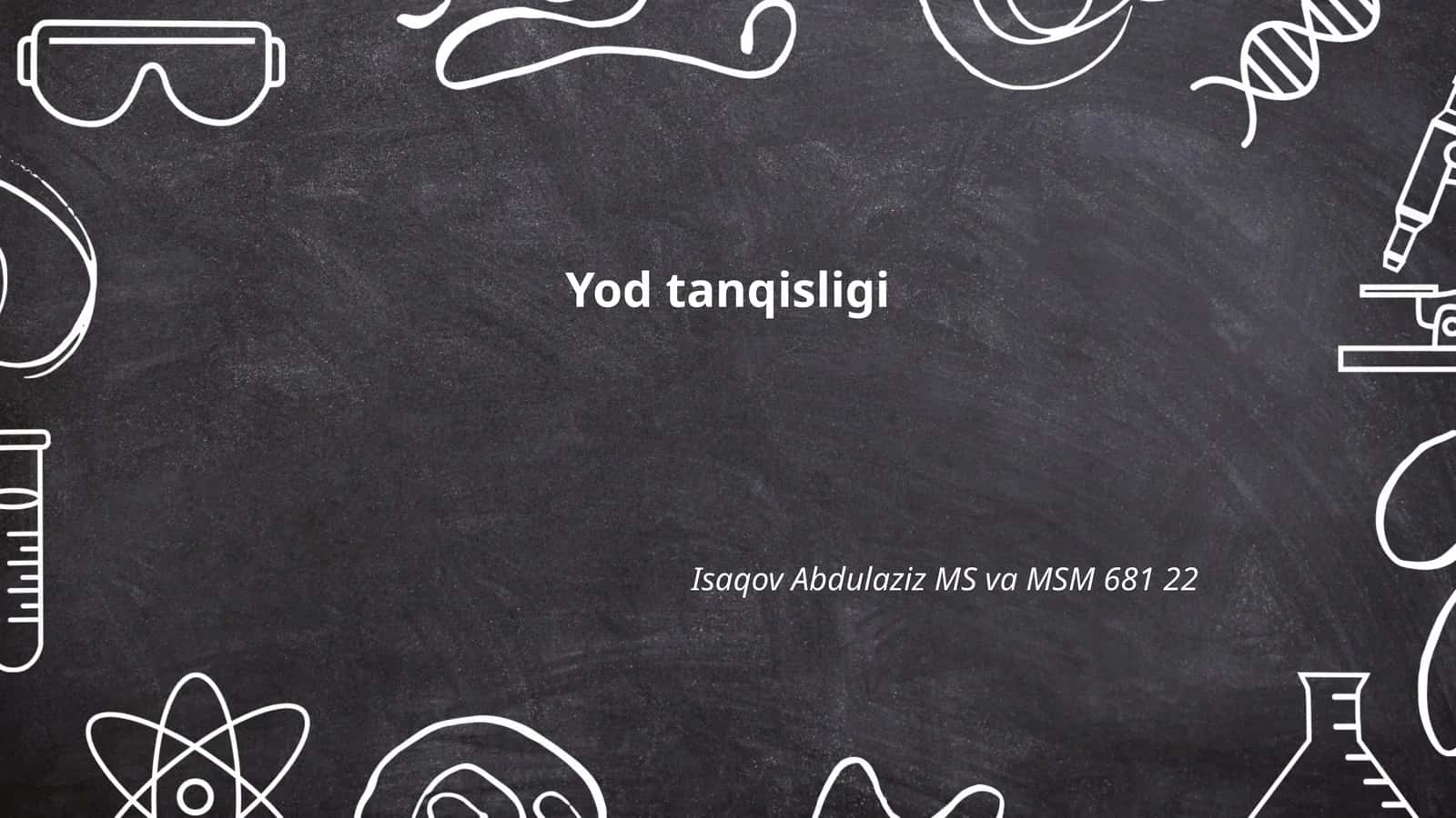 Yod tanqisligi
