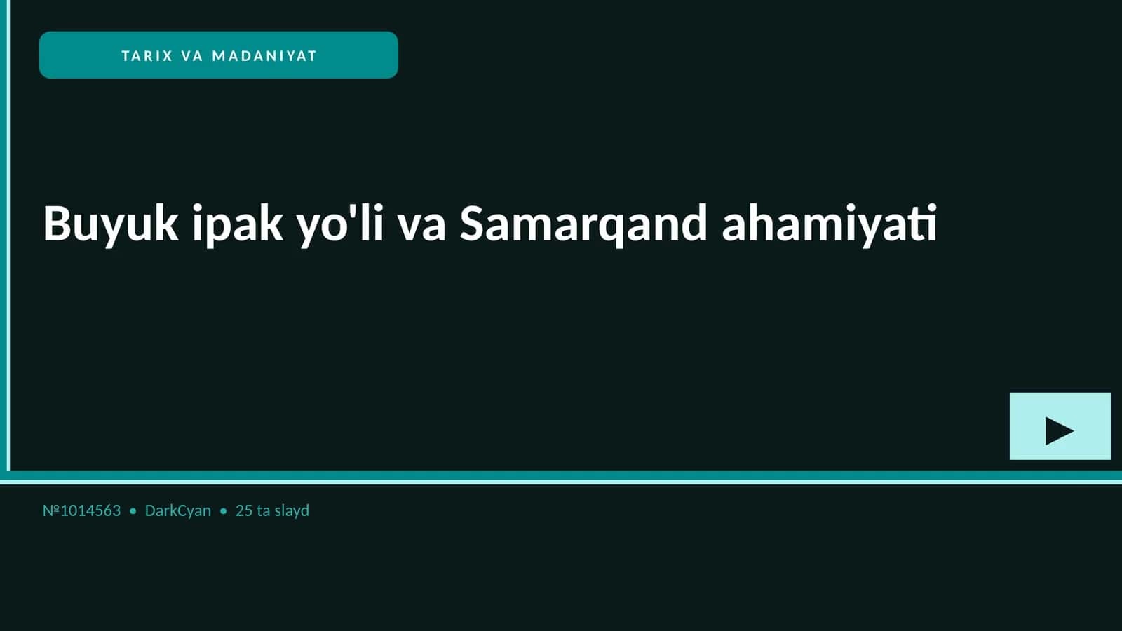 Buyuk ipak yo'li va Samarqand ahamiyati