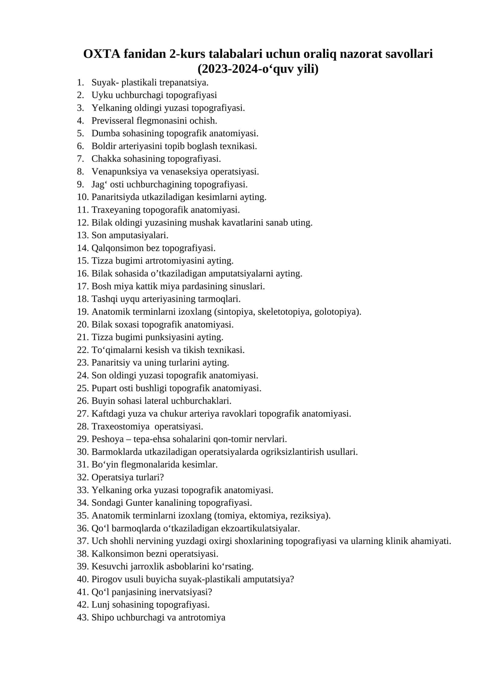 Suyak- plastikali trepanatsiya
