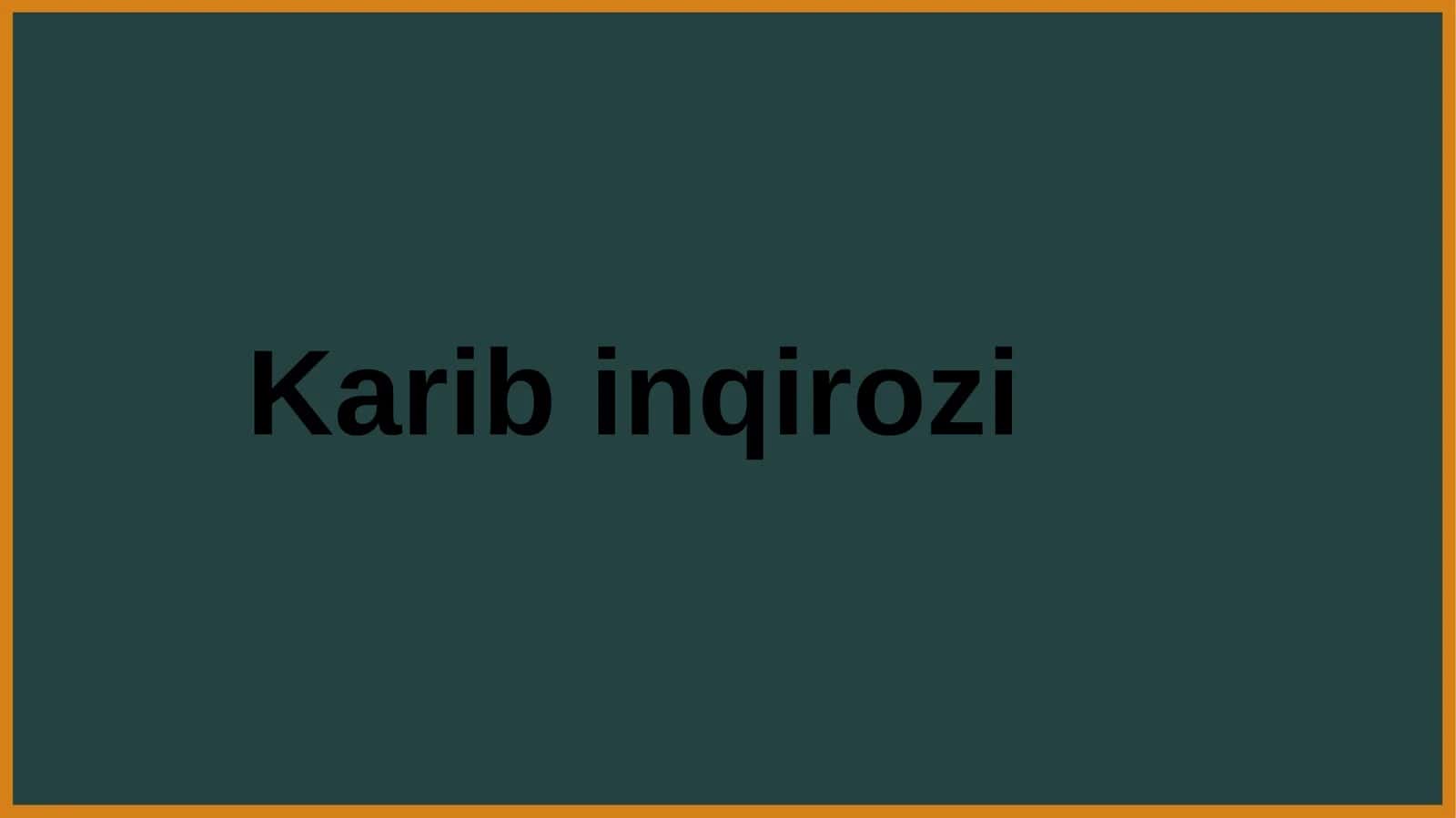 Karib inqirozi