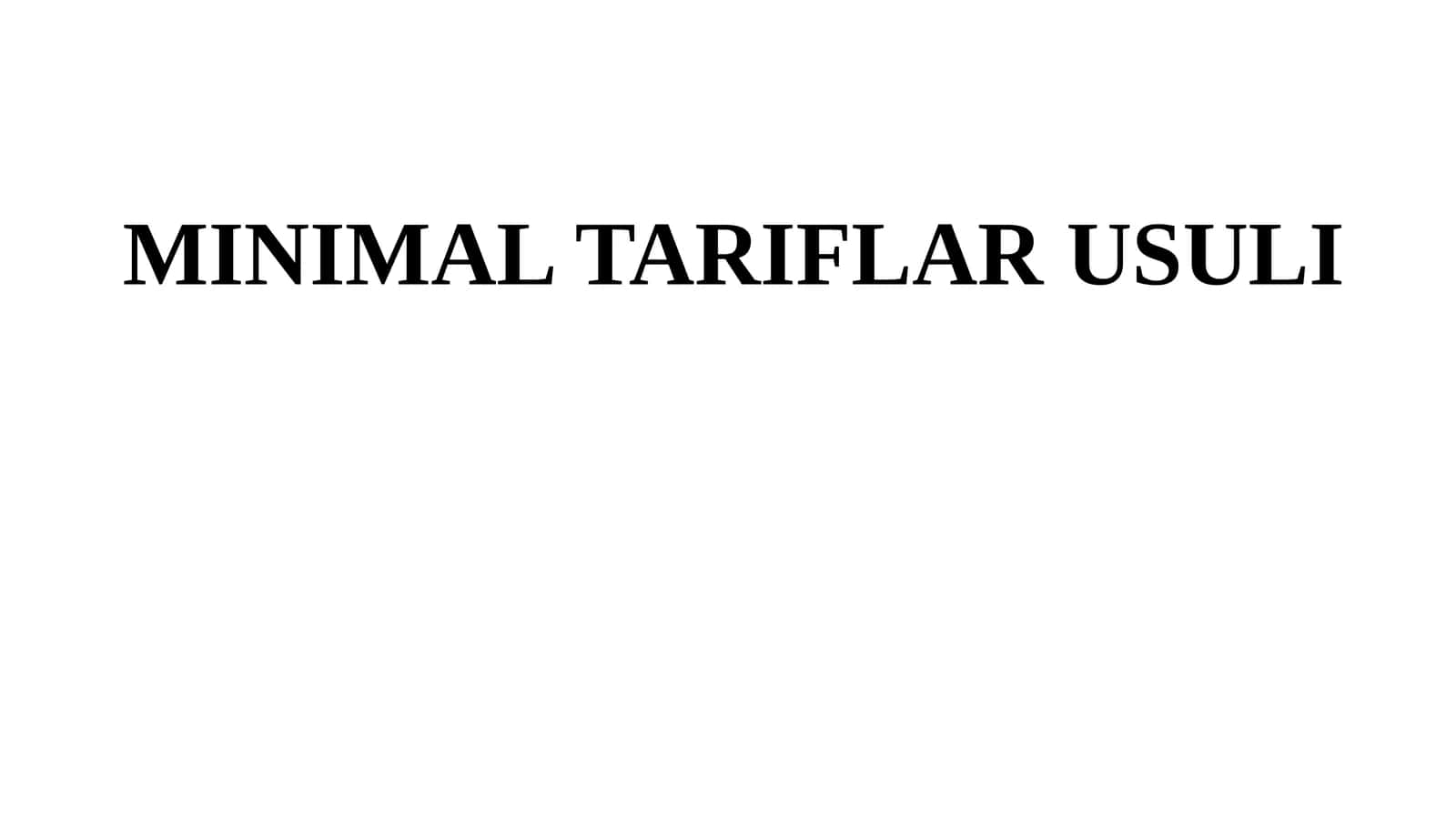 MINIMALTARIFLARUSULI