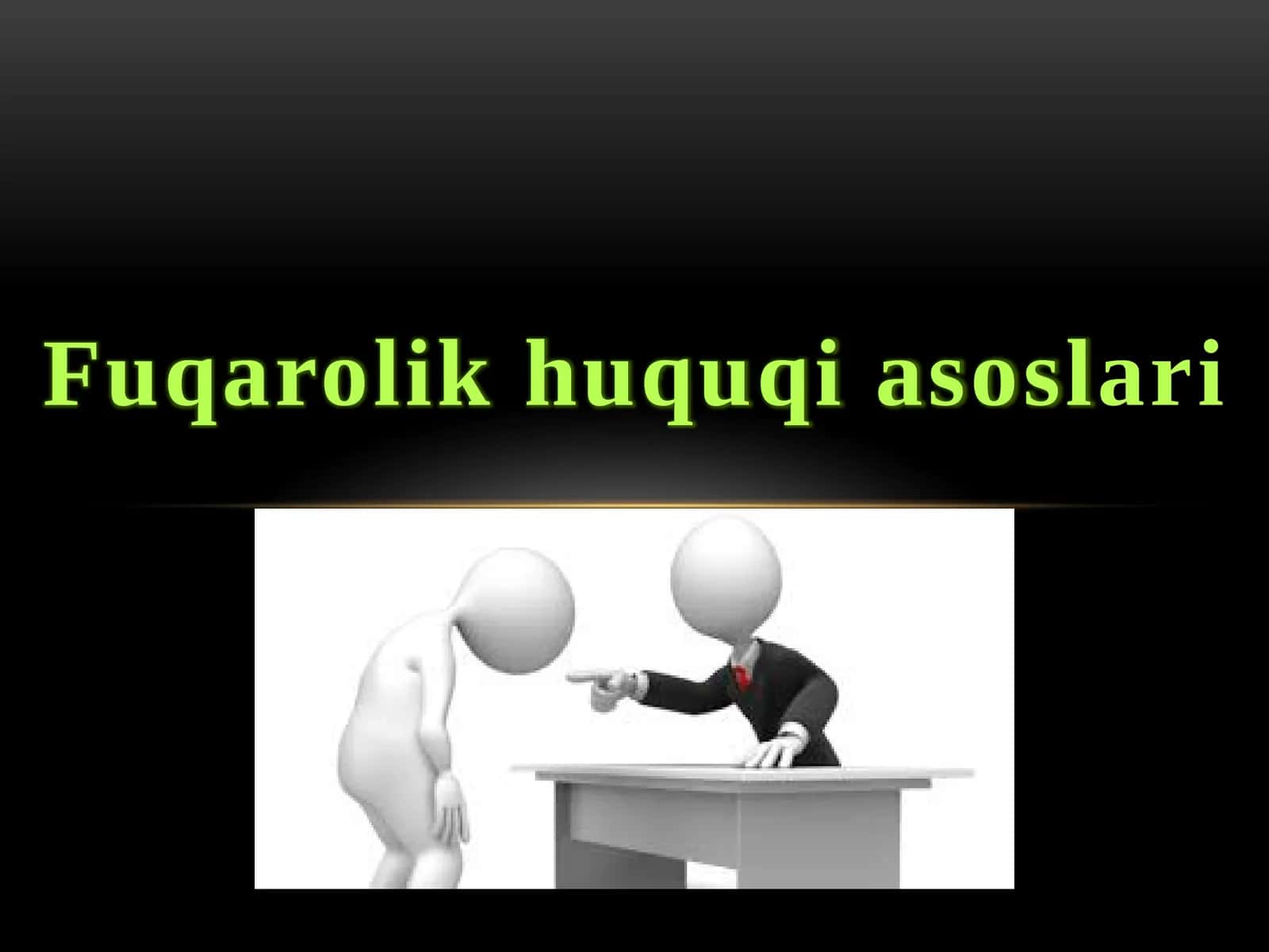 Fuqarolik huquqi asoslari