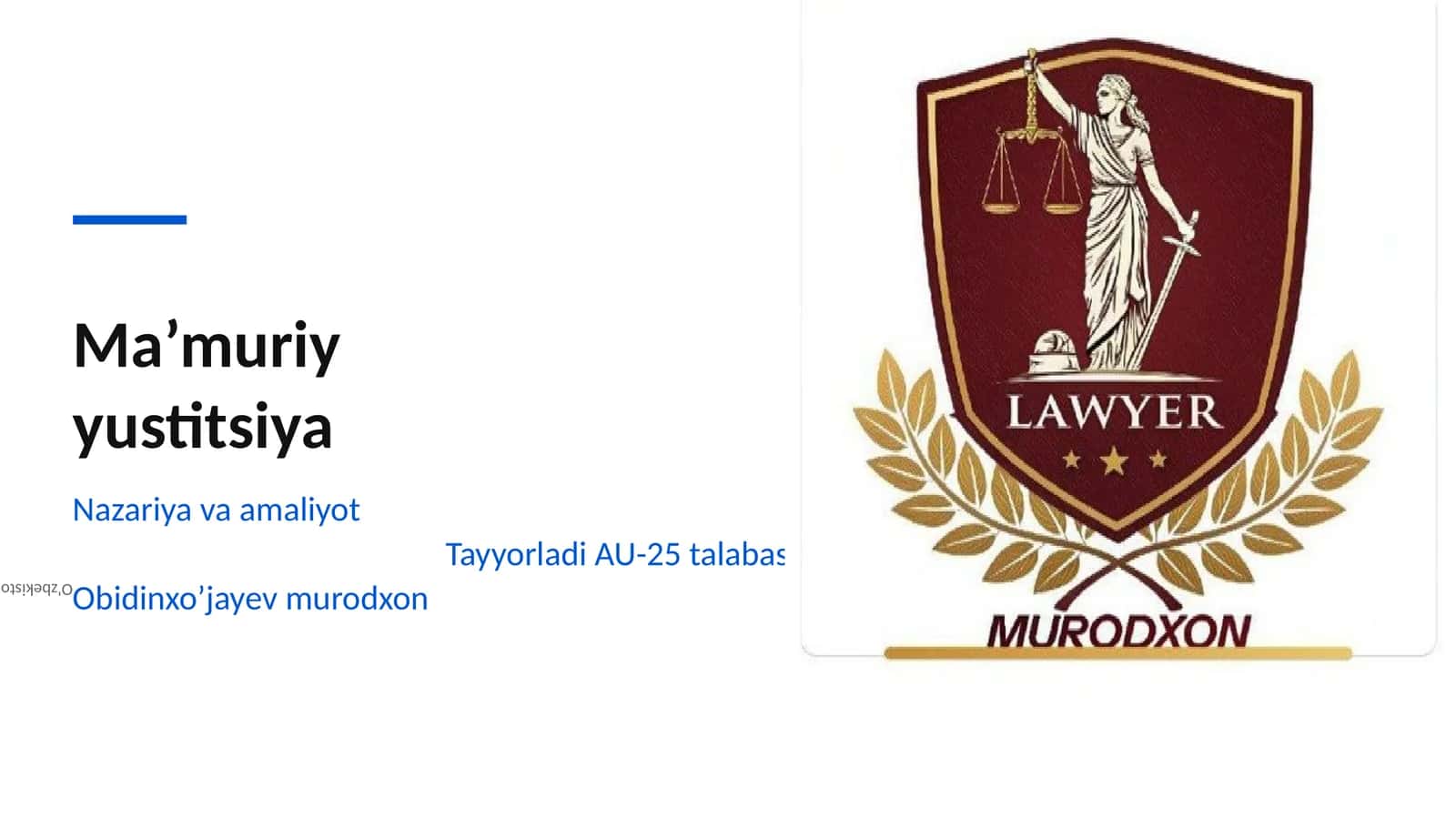 Ma’muriy yustitsiya