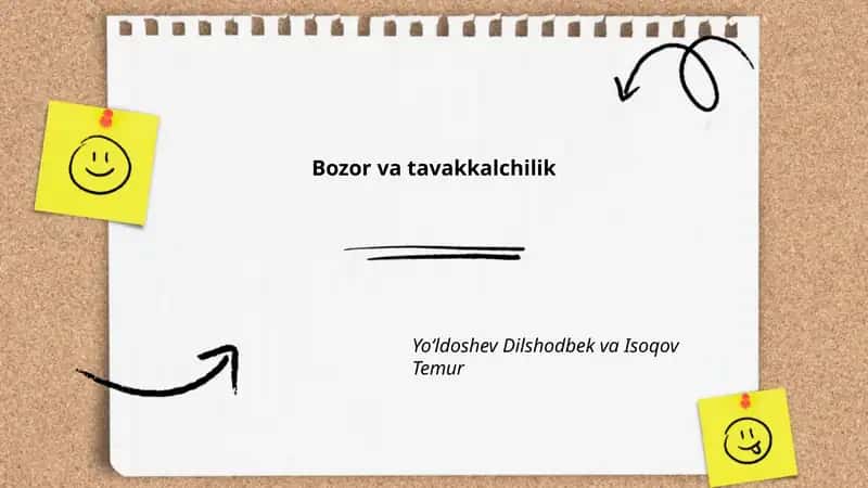 Bozor va tavakkalchilik