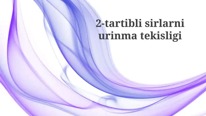 2-tartiblisirlarniurinmatekisligi