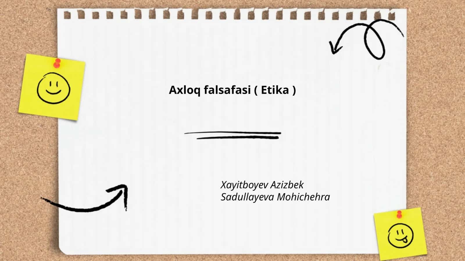 Axloq falsafasi ( Etika )