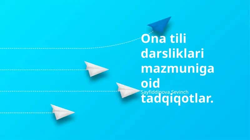 Oʻzbek tili darsliklarining mazmun tahlili