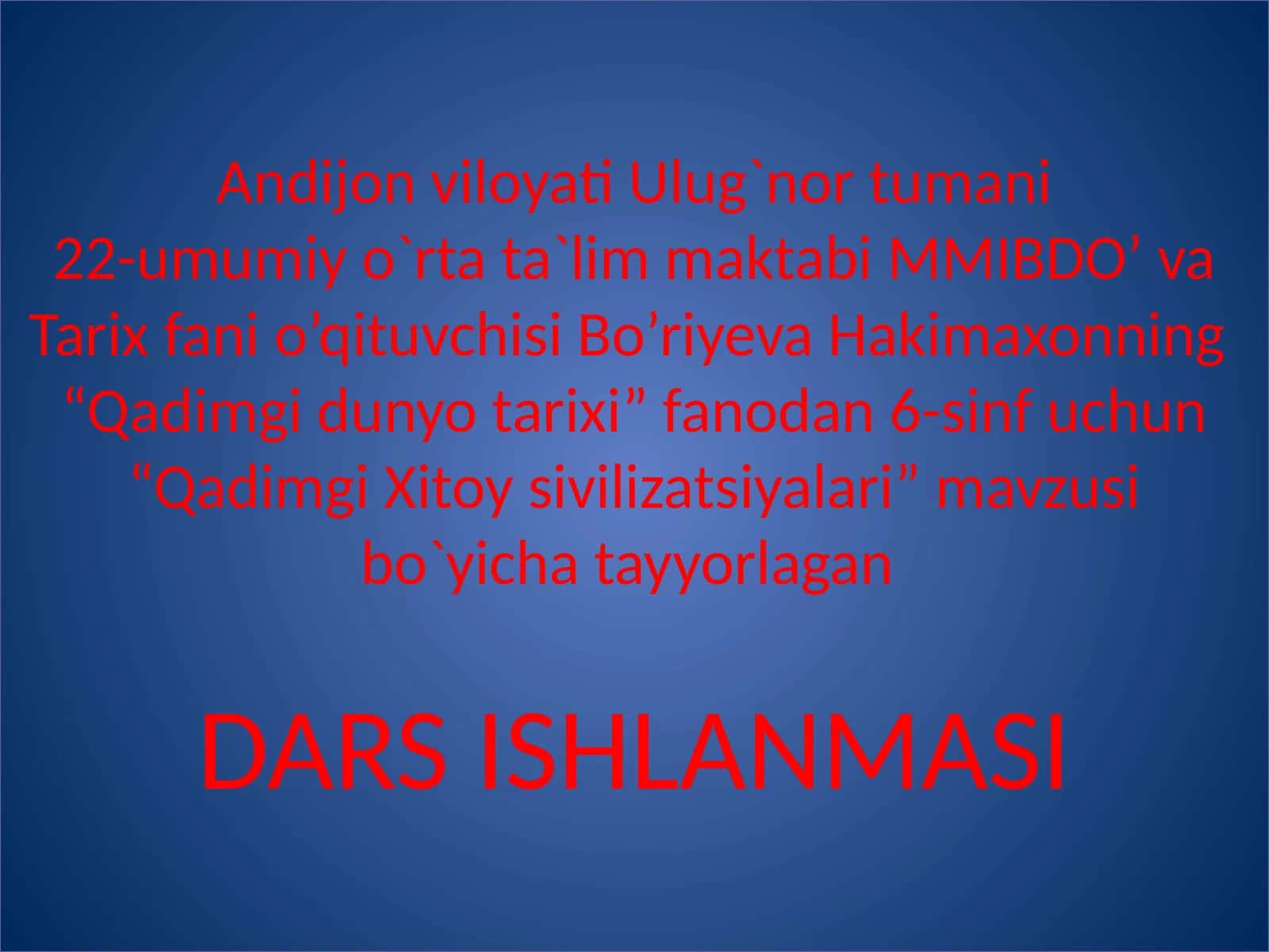 Qadimgi Xitoy sivilizatsiyalari