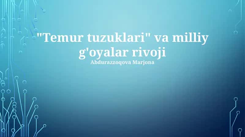 Temur tuzuklari