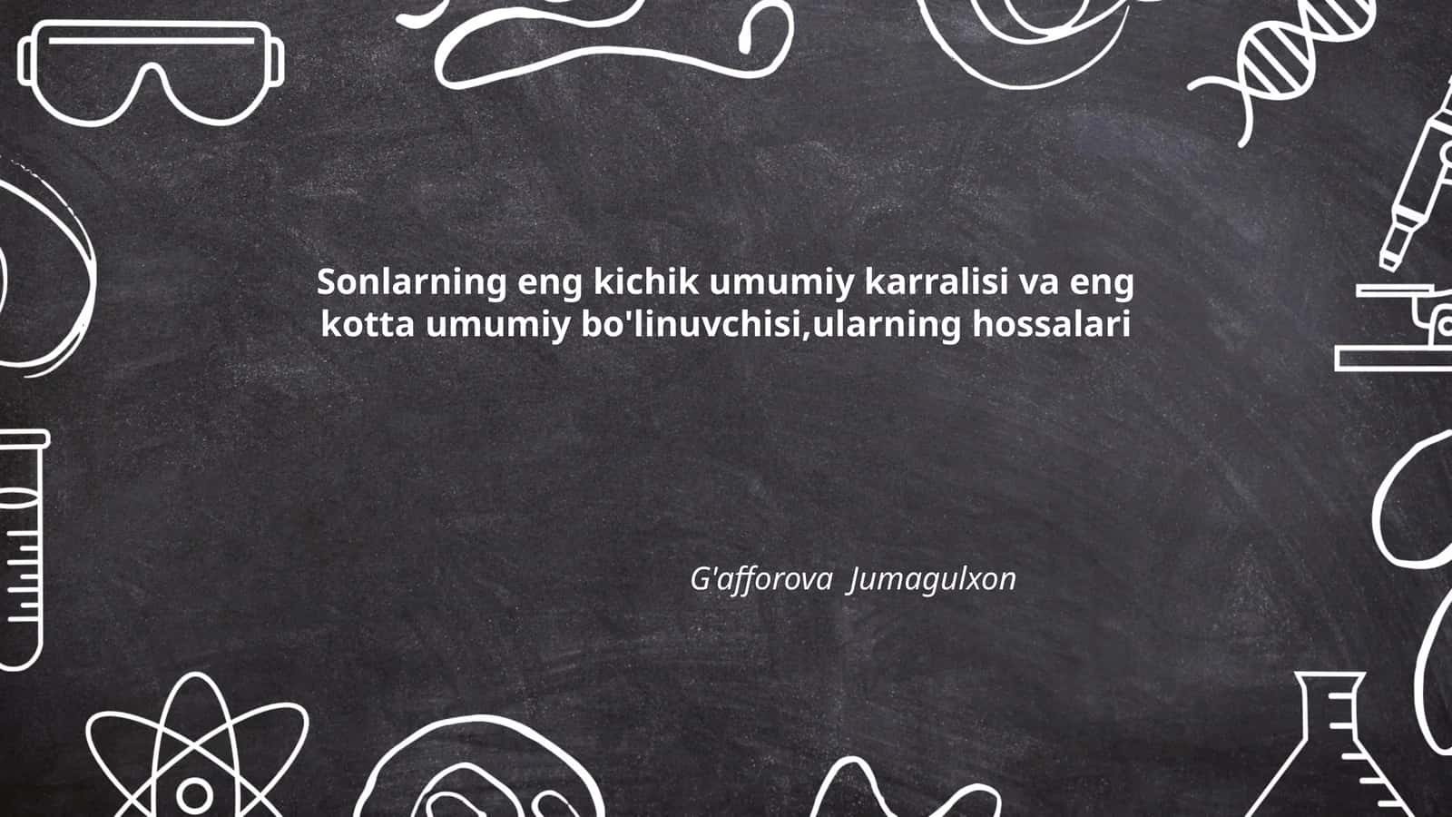 Eng kichik umumiy karrali (EKUK) nima?