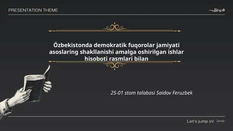 Ózbekistonda demokratik fuqorolar jamiyati shakllanishining tarixiy bosqichlari rasmlari