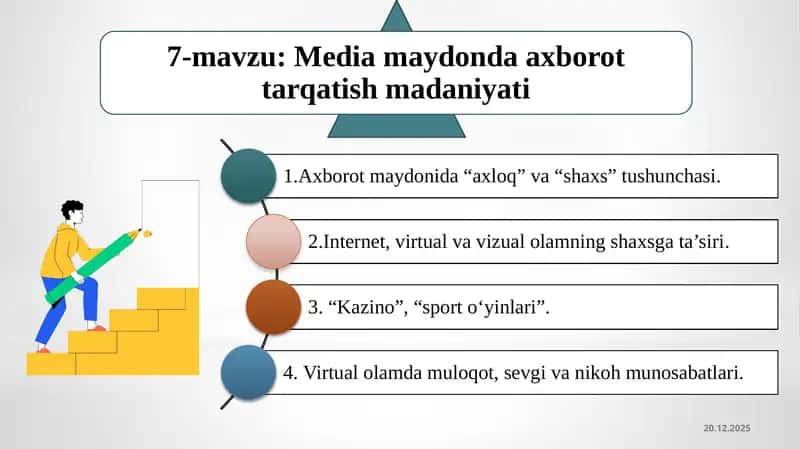 Media maydonda axborot tarqatish madaniyati