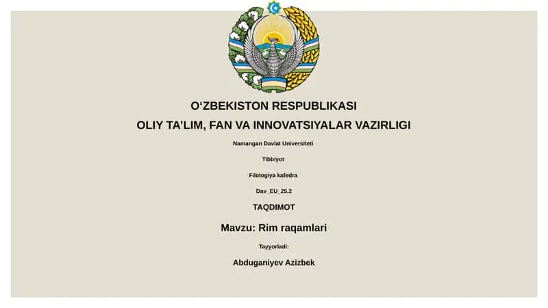 Rim raqamlari