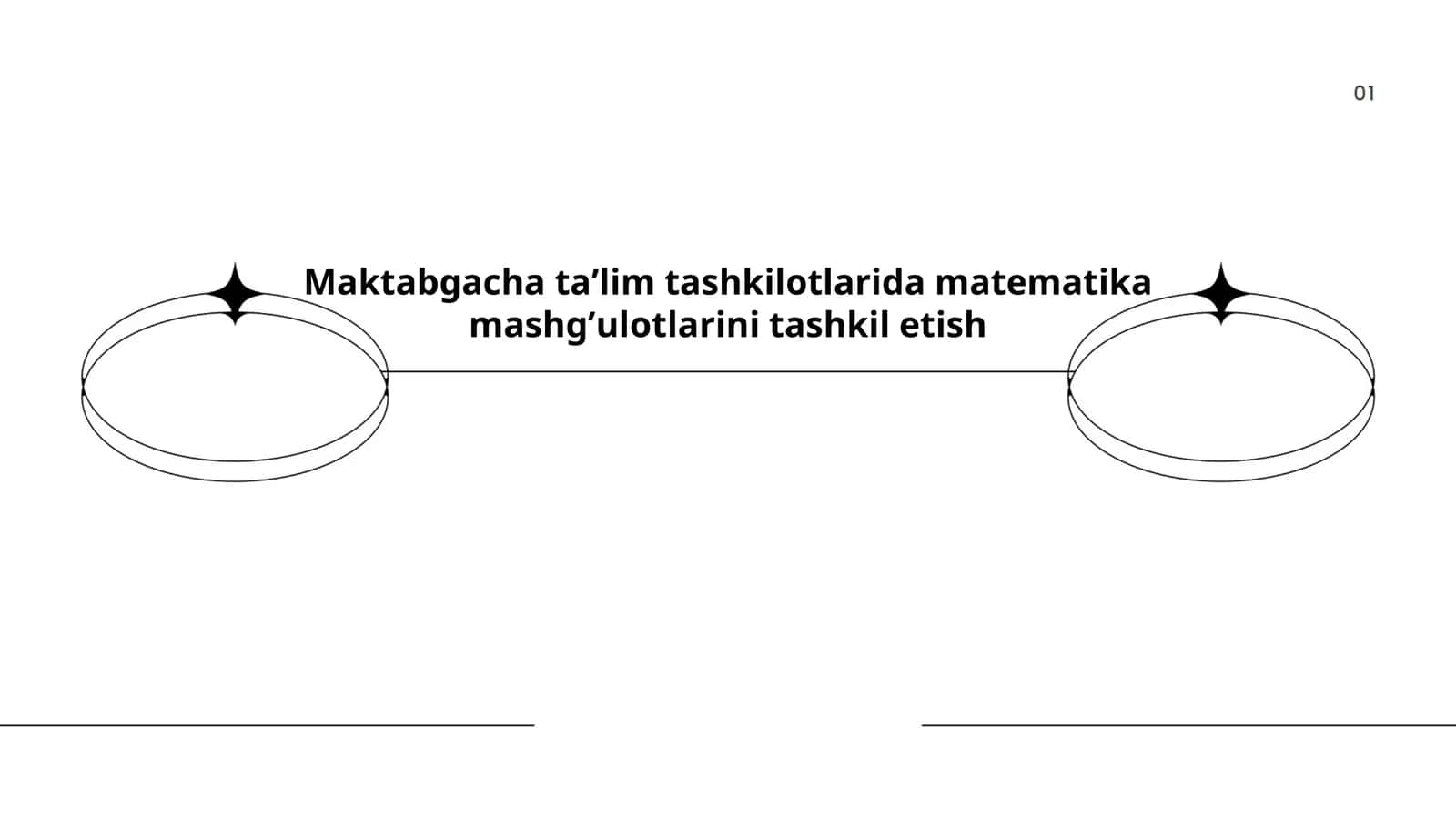 Maktabgacha taʼlim tashkilotlarida matematika mashgʼulotlarini tashkil etish