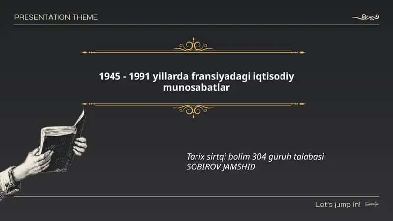 Fransiyadagi iqtisodiy munosabatlar