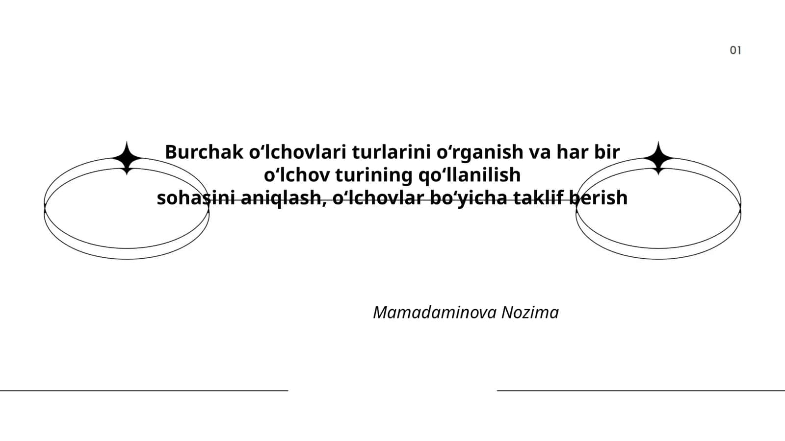 Burchak o'lchovlari turlari va ularning umumiy tasnifi