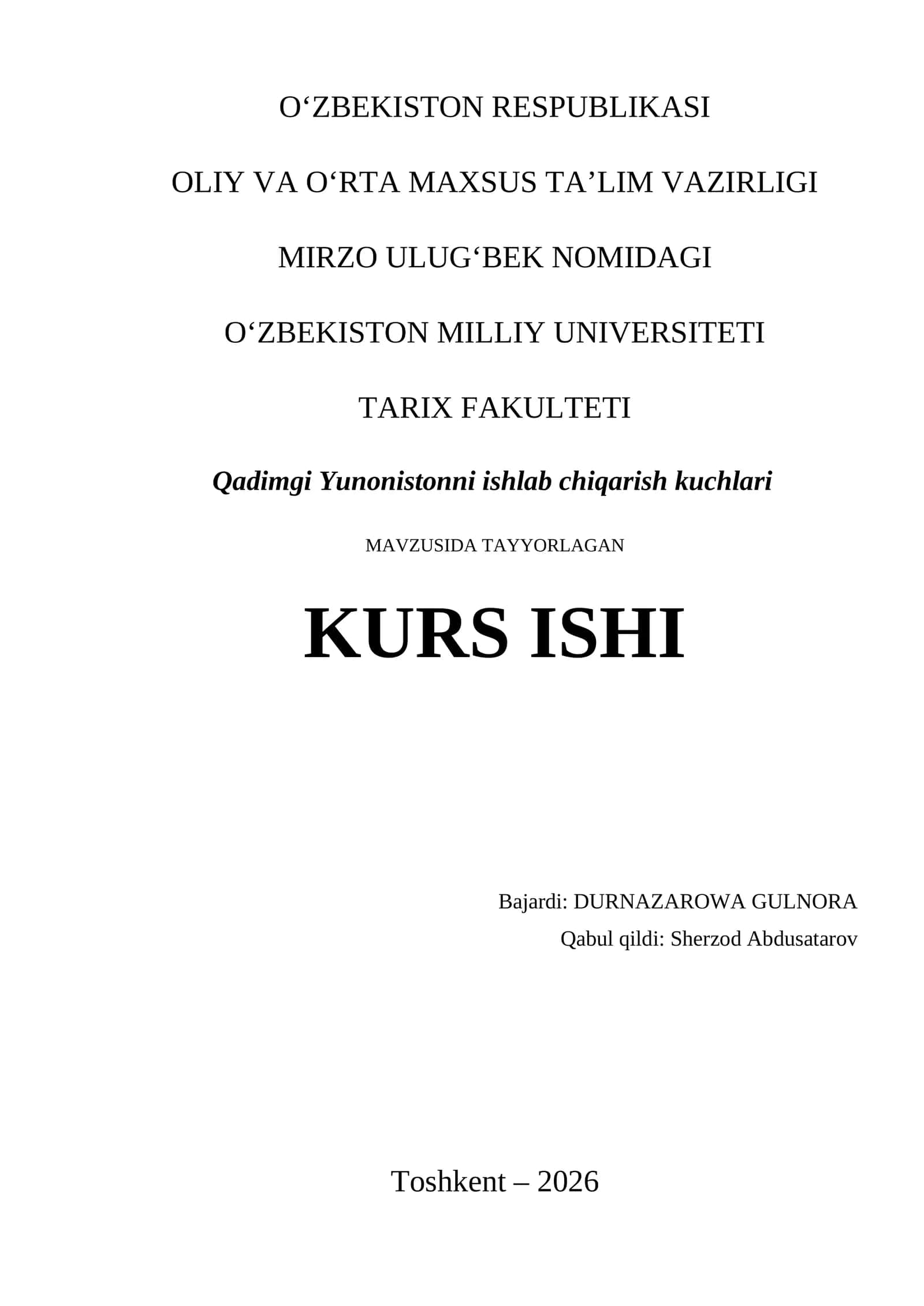 Qadimgi Yunonistonni ishlab chiqarish kuchlari