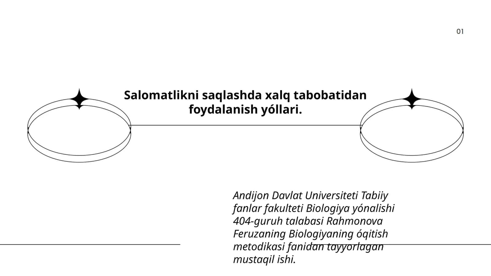 Biologiyaning óqitish metodikasi
