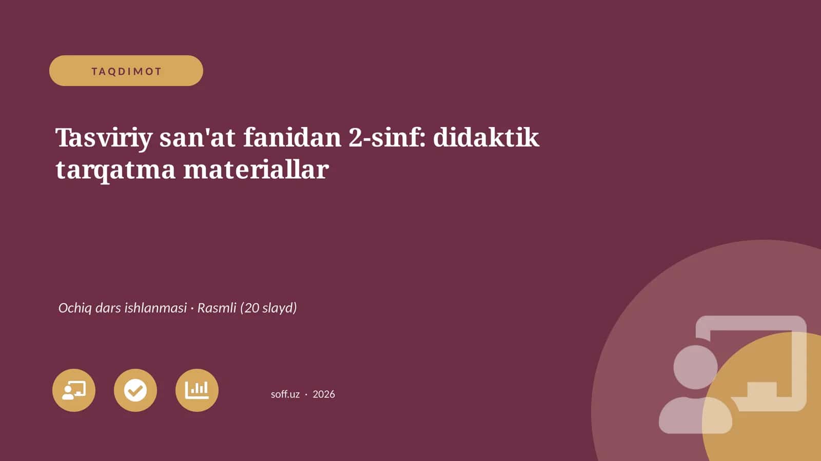 Tasviriy san'at fanidan 2-sinf: didaktik tarqatma materiallar