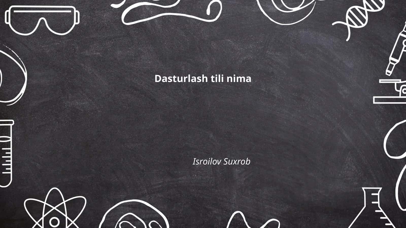 Dasturlash tillari tarixi
