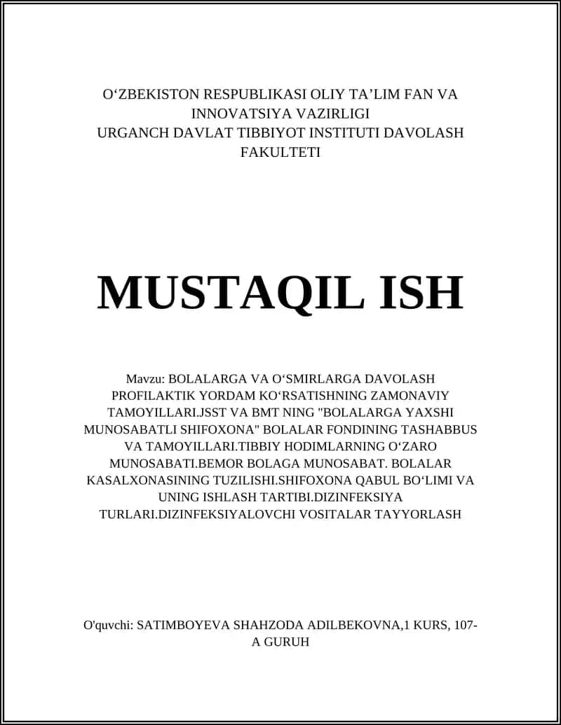 MUSTAQIL ISH