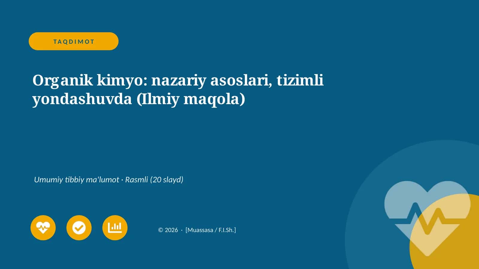 Organik kimyo: nazariy asoslari, tizimli yondashuvda (Ilmiy maqola)