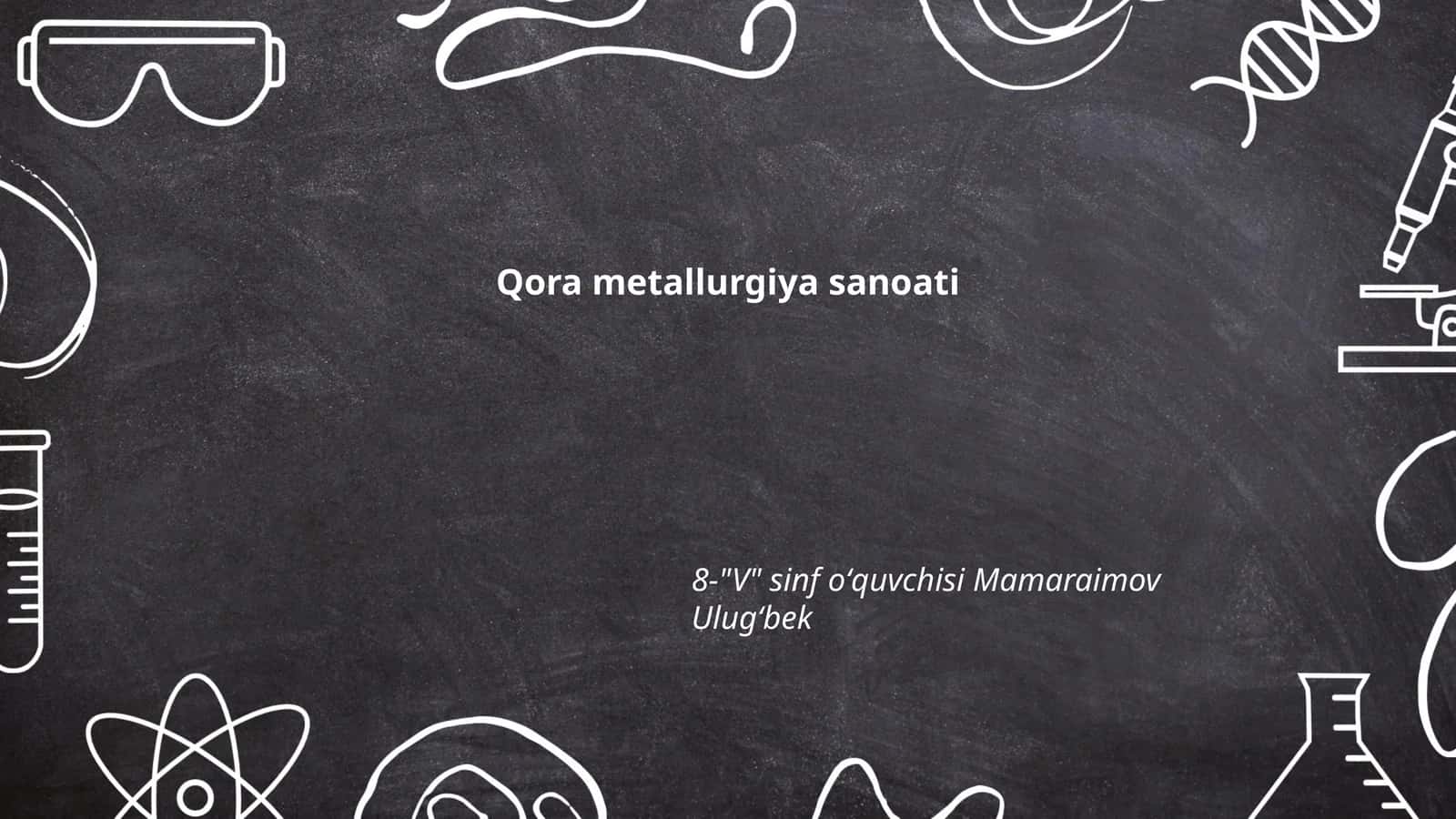 Qora metallurgiya sanoati