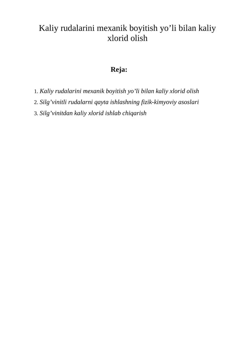 Kaliy xlorid