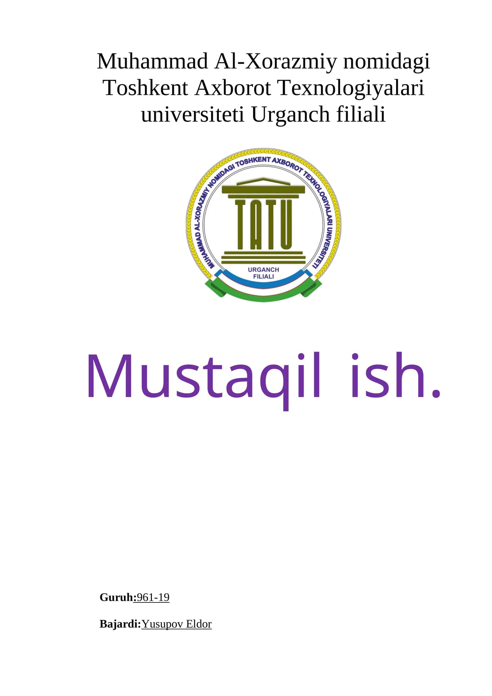 Malumotlarni vizualizatsiya qilish usullari