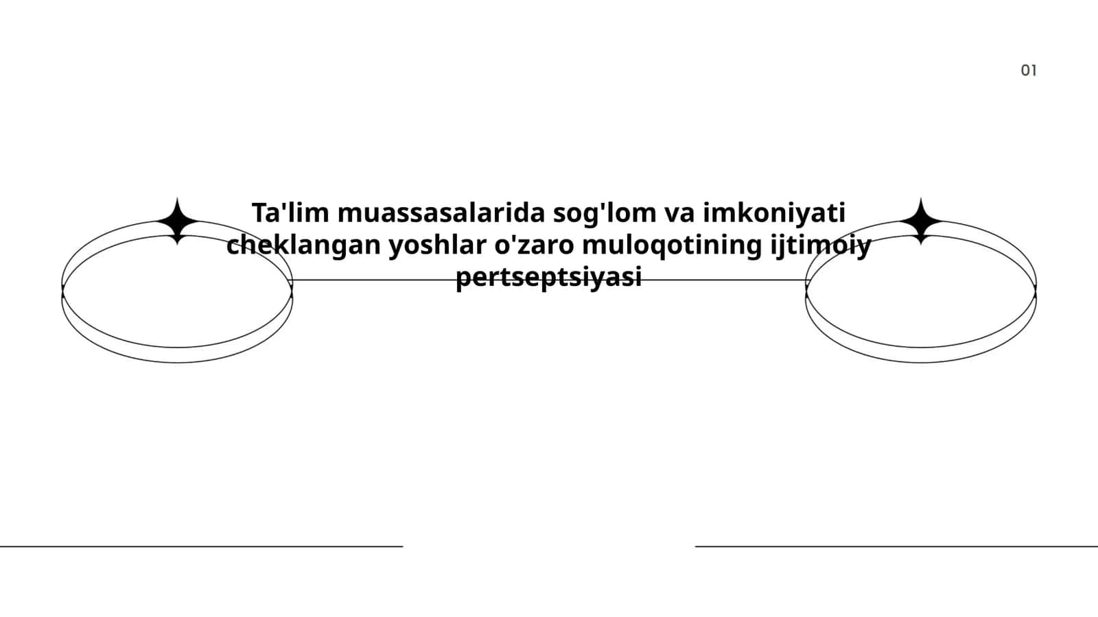 Ta'lim muassasalarida sog'lom va imkoniyati cheklangan yoshlar o'zaro muloqotining ijtimoiy pertseptsiyasi