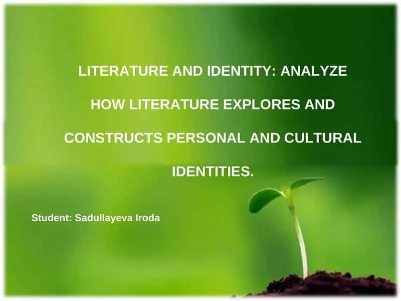 PhD programme in Literature and Cultural Identity