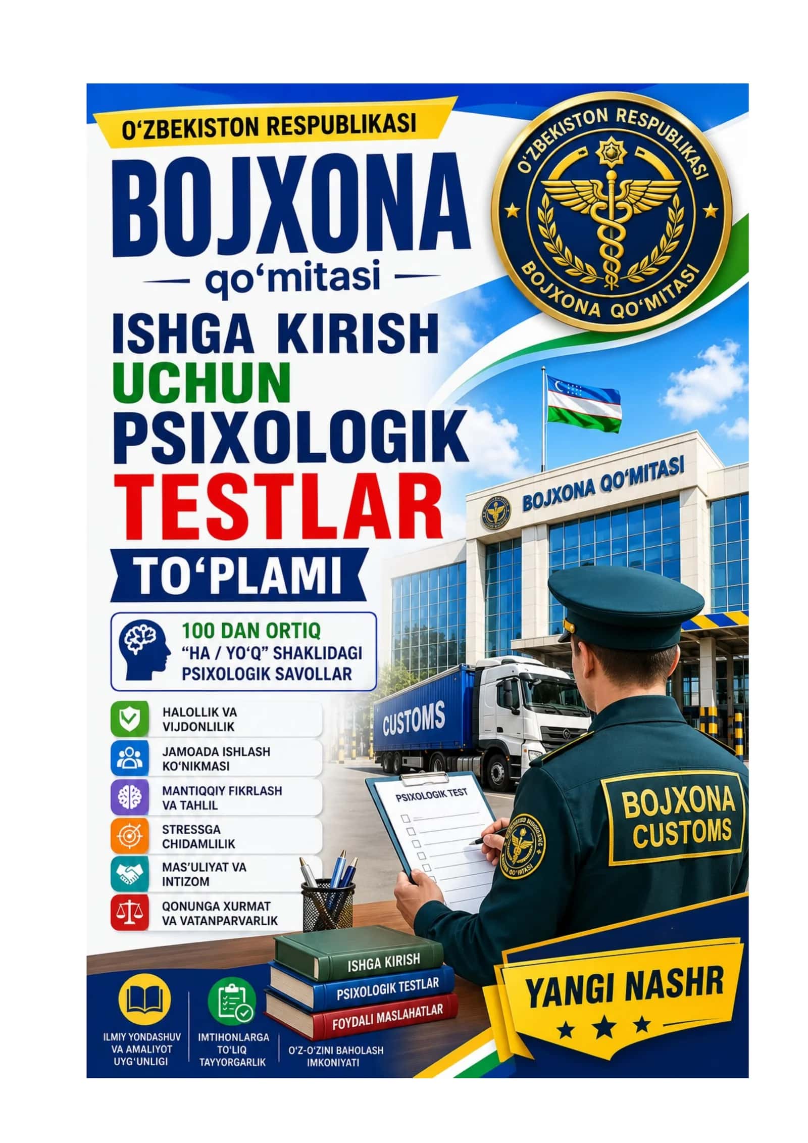 Bojxona psixologiya test savollari