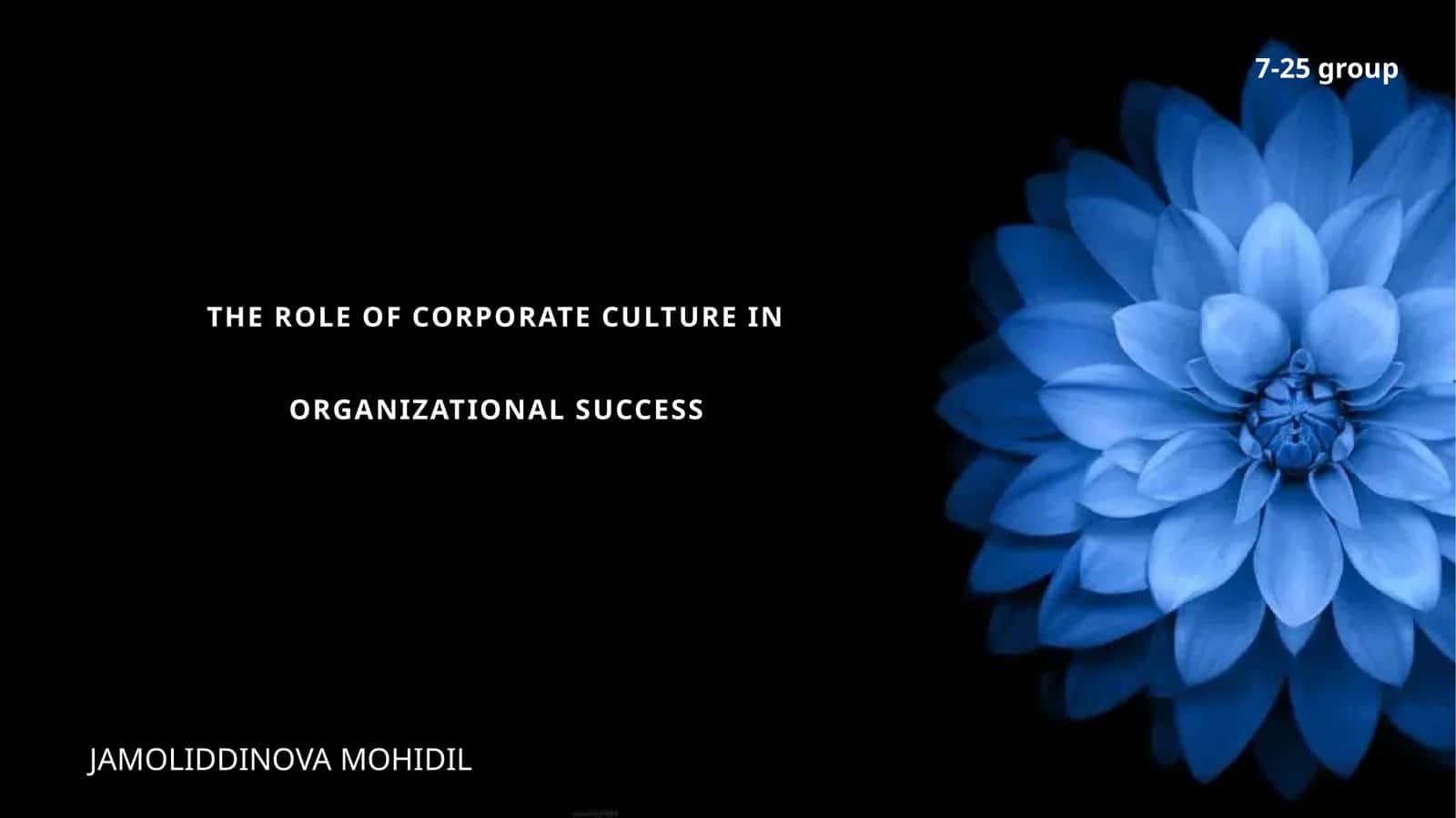 THE ROLE OF CORPORATE CULTURE IN ORGANIZATIONAL SUCCESS