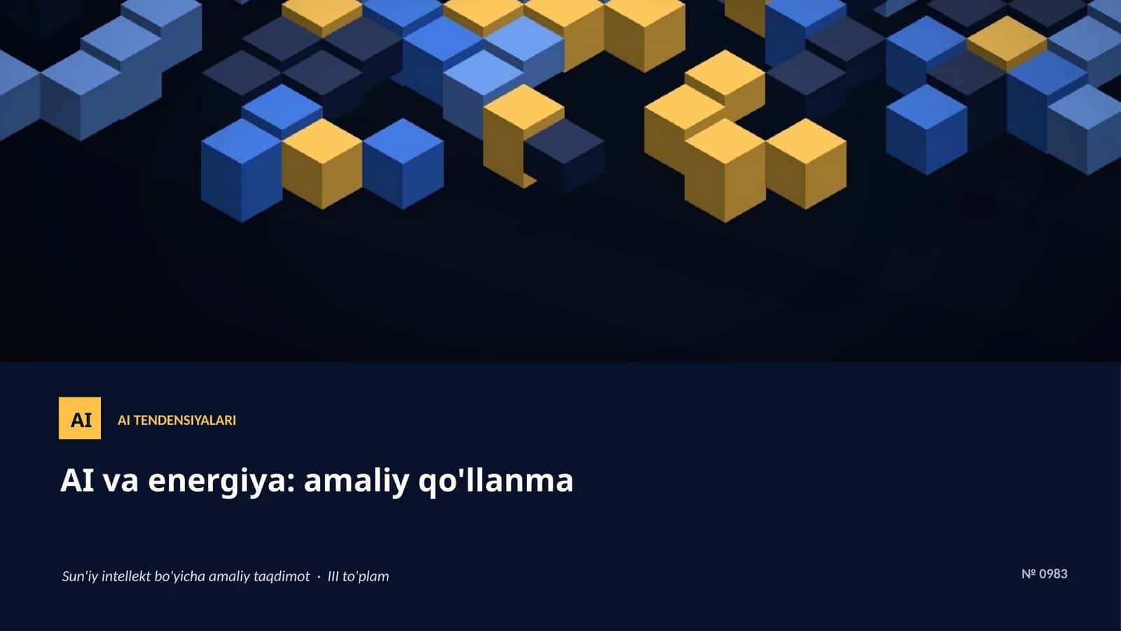 AI TENDENSIYALARI