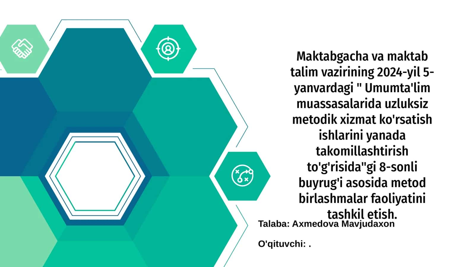 Buyruqning asosiy maqsadi va ahamiyati