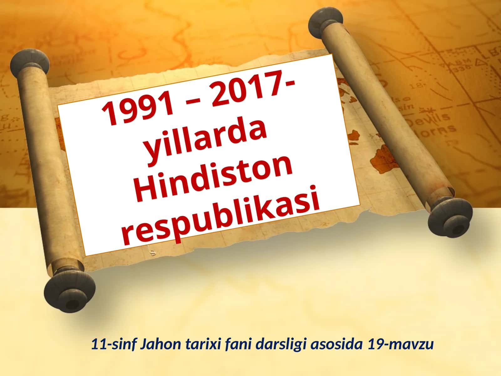 11-sinf Jahon tarixi fanida 19-mavzu
