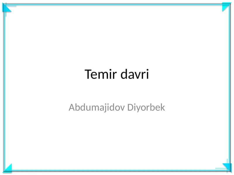 Temir davri